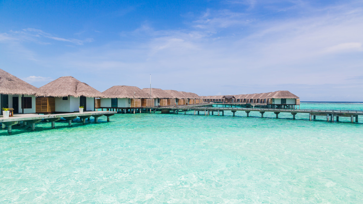 un paysage de bord de mer aux maldives 